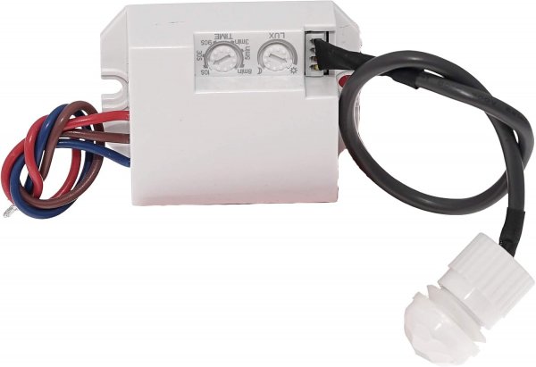 LED Mini-Einbau-Bewegungsmelder 360° Weiß | 800W Schaltleistung
