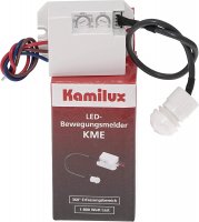 LED Mini-Einbau-Bewegungsmelder 360° Weiß | 800W Schaltleistung