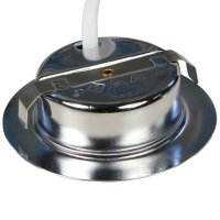5er Set Flache LED-Möbel-Spots New Lina IP44, 12V, 2,2W, inklusive Plug & Play Trafo. Chrom