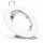 Einbaufassung für LED Spot GU10 MR16 Modul rund Weiß D=80mm