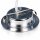 6er Set Flache LED-Möbel-Spots New Lina IP44, 12V, 2,2W, inklusive Plug & Play Trafo. Chrom