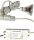 12V LED Einbaustrahler Set Marina IP44 3er Set 3W GU5.3 MR16 120cm AMP Kabel inkl. Trafo