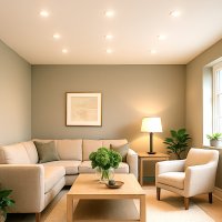Dimmbarer LED Einbaustrahler TOM 230V • GU10 6W • Ø 80 mm • Warmweiß