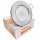 Dimmbarer LED Einbaustrahler TOM 230V • GU10 6W • Ø 80 mm • Warmweiß