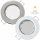 Dimmbarer LED Einbaustrahler TOM 230V • GU10 6W • Ø 80 mm • Warmweiß