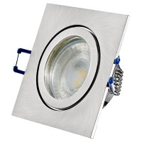 12V LED Einbaustrahler Set Marin IP44 2er Set 5W GU5.3 MR16 120cm AMP Kabel inkl. Trafo