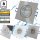 12V LED Einbaustrahler Set Marin IP44 4er Set 5W GU5.3 MR16 120cm AMP Kabel inkl. Trafo
