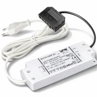 6er Set Flache LED-Möbel-Spots New Lina IP44, 12V, 2,2W, inklusive Plug & Play Trafo. Weiß