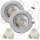 LED Einbaustrahler „Tom“ – 12V, 3W, GU5.3 - MR16 Fassung - Silber