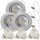 LED Einbaustrahler „Tom“ – 12V, 3W, GU5.3 - MR16 Fassung - Silber
