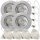 LED Einbaustrahler „Tom“ – 12V, 3W, GU5.3 - MR16 Fassung - Silber