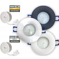 85mm IP44 LED Bad Einbauspots | 230V | 5W | Loch = 60 -...