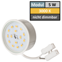 85mm IP44 LED Bad Einbauspots | 230V | 5W | Loch = 60 - 70mm | Schraubadapter