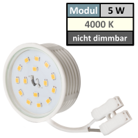 85mm IP44 LED Bad Einbauspots | 230V | 5W | Loch = 60 - 70mm | Schraubadapter