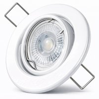 2er LED Einbaustrahler „Tomas“ – 12V, 3W, schwenkbar, GU5.3 MR16, inkl. AMP-System & Trafo
