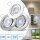 3er LED Einbaustrahler „Tomas“ – 12V, 3W, schwenkbar, GU5.3 MR16, inkl. AMP-System & Trafo