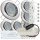 5er LED Einbaustrahler „Tomas“ – 12V, 3W, schwenkbar, GU5.3 MR16, inkl. AMP-System & Trafo