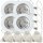 LED Einbaustrahler „Tom“ – 12V, 3W, GU5.3 - MR16 Fassung - Weiss