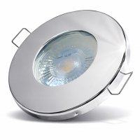 2er Set 3W LED Einbaustrahler IP65 12V inkl Trafo & 120cm Kabel