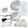 2er Set 3W LED Einbaustrahler IP65 12V inkl Trafo & 120cm Kabel