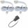2er Set 3W LED Einbaustrahler IP65 12V inkl Trafo & 120cm Kabel