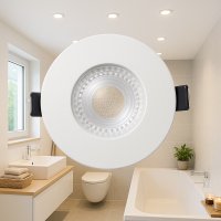 10er Set LED-Einbauleuchte IP65 – 4,9W, 500 Lumen |...
