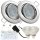 2er LED Einbaustrahler „Tomas“ – 12V, 5W, schwenkbar, GU5.3 MR16, inkl. AMP-System & Trafo