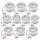 10er Set MCOB LED-Modul, 5Watt, 400 Lumen, 230Volt, 50 x 25mm, Warmweiss 3000Kelvin