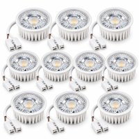 10er Set MCOB LED-Modul, 5Watt, 400 Lumen, 230Volt, 50 x 25mm, Neutralweiss, 4000Kelvin