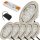 6er Set / Flache LED Einbauspots Lina / 12Volt / 3W / Kabelbaum / Stecker/ Verteilerleiste / LED Trafo / Einbautiefe nur 12mm