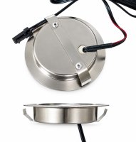 Flache LED Möbel Einbauleuchte Lina 12V - 3W - Stromkabel 1.8m - ohne Transformator