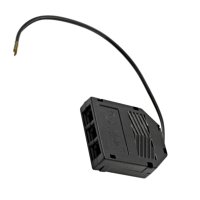 3er Set / Flache LED Einbauspots Lina / 12Volt / 3W/  LED Trafo / 230V Netzkabel für schaltbare Steckdosen