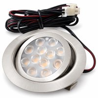 Sets - LED Einbaustrahler Alina 12V - 3W - Trafo - Zuleitung - Schwenkbar