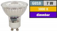 Runder Glas Einbaustrahler Laura | LED | 230V | 7Watt DIMMBAR | Klarglas