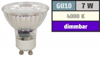 Runder Glas Einbaustrahler Laura | LED | 230V | 7Watt DIMMBAR | Schwarz