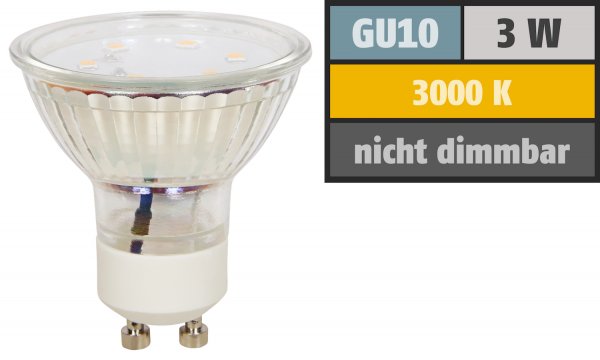 SONDERAKTION / LED Einbaustrahler / 230V / 3W=30W / Rund, 13,50 €
