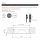 5er Set / Flache LED Einbauspots Lina / 12Volt / 3W / Kabelbaum / Stecker/ Verteilerleiste / LED Trafo /  230V Netzkabel für schaltbare Steckdosen
