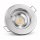 LED Einbaustrahler Tom / 230Volt / 7Watt / Dimmbar / Starr / Silber oder Weiss