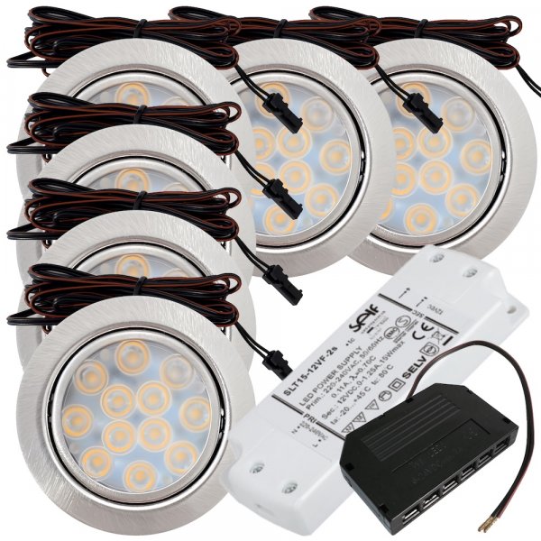 6er Set mit LED Trafo