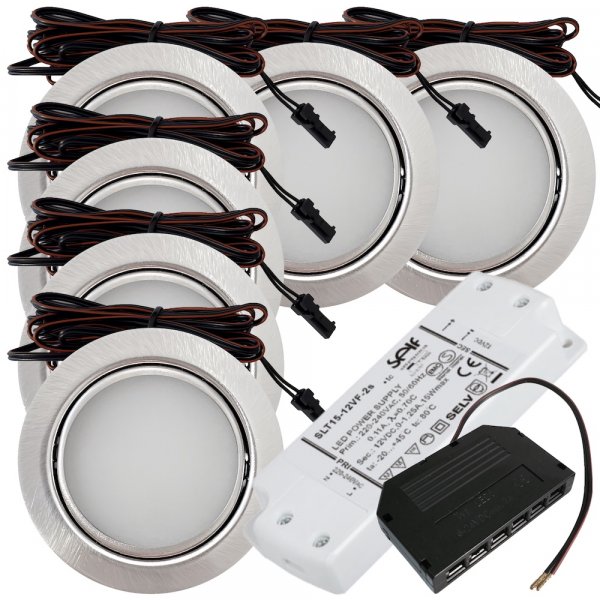 6er Set mit  LED Trafo