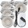4er Set - 12W LED Trafo - 230V Zuleitung