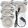 4er Set - 12W LED Trafo - 230V Schnurschalter