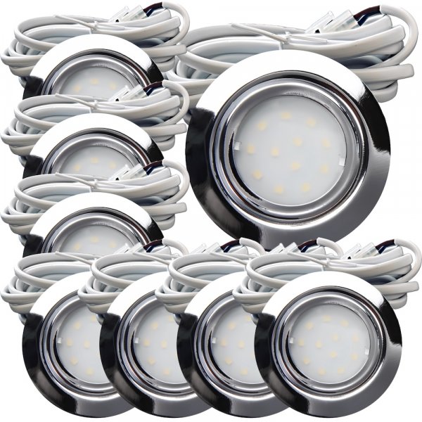 8er Set mit 2 x 12W LED Trafos