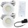 2er Set mit 12W LED Trafo