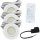 3er Set mit 12W LED Trafo